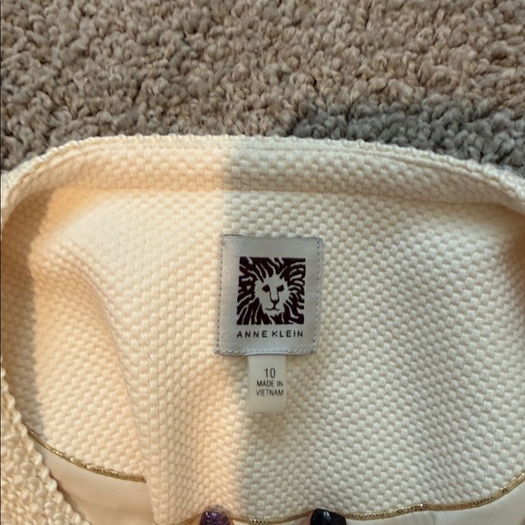 Anne Klein Cream Women's Jacket - Picture 2 of 2